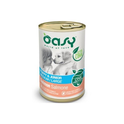 OASY DOG ONE PUPPY M/L SALMONE 400GR