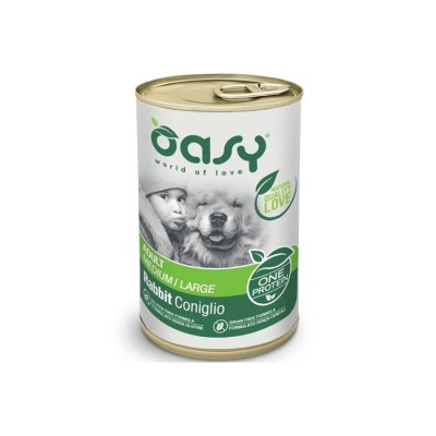 OASY DOG ONE ADULT M/L CONIGLIO 400GR