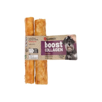 FLAMINGO BOOST BASTONCINO CON POLLO E COLLAGENE 12,5CM 20MM 2PZ