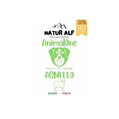 NATUR ALP ANIMALONE DOG ADULT AGNELLO 12KG