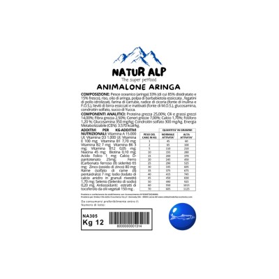 NATUR ALP ANIMALONE DOG ADULT ARINGA 12KG