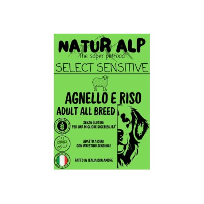 NATUR ALP DOG SELECT SENSITIVE ADULT AGNELLO 2KG