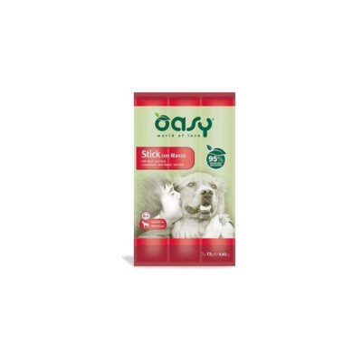 OASY SNACK DOG STICK MANZO 3X12GR