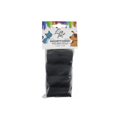 LEOPET SACCHETTI IGIENICI NERI 4X20