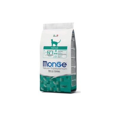 MONGE NATURAL SUPERPREMIUM CAT HAIRBALL 400GR