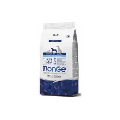 MONGE NATURAL SUPERPREMIUM MEDIUM PUPPY&JUNIOR 3KG