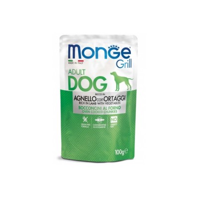MONGE BUSTA GRILL AGNELLO E VERDURE 100GR