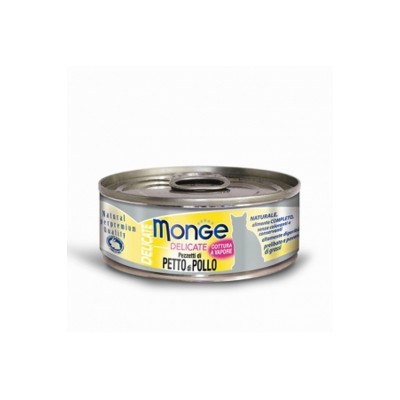 MONGE CAT LATTINA DELICATE PETTO DI POLLO 80GR