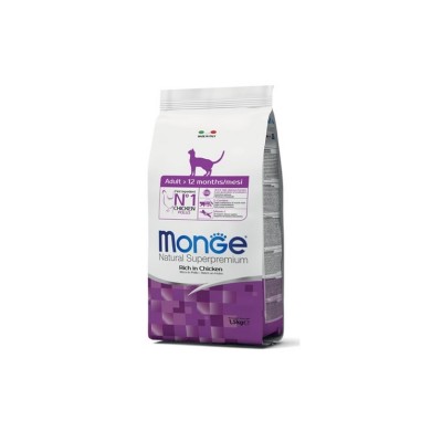 MONGE NATURAL SUPERPREMIUM CAT ADULT 1,5 KG