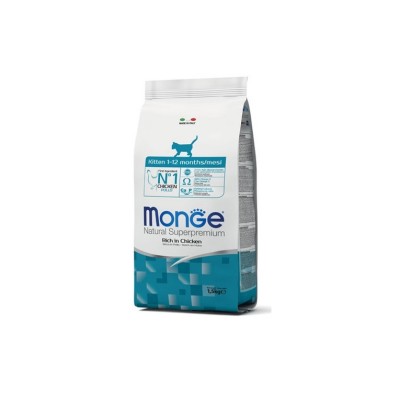 MONGE NATURAL SUPERPREMIUM KITTEN POLLO 1,5KG