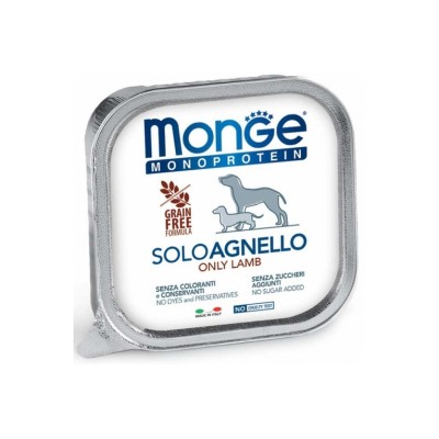 MONGE MONOPROTEICO SOLO AGNELLO 150GR