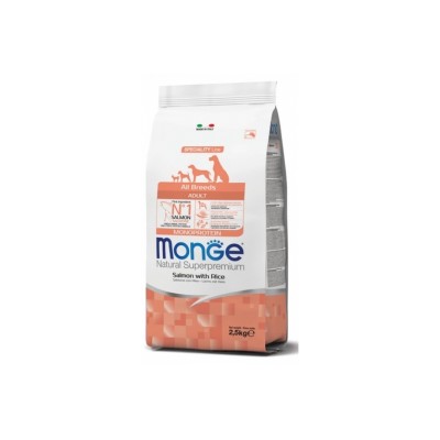 MONGE NATURAL SUPERPREMIUM DOG ADULT SALMONE E RISO 12KG