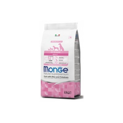 MONGE NATURAL SUPERPREMIUM DOG ADULT MAIALE, RISO E PATATE 12KG