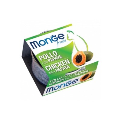 MONGE CAT FRUIT POLLO CON PAPAYA 80GR