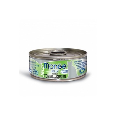 MONGE CAT LATTINA JELLY TONNO E SURIMI 80GR