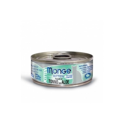 MONGE CAT LATTINA KITTEN TONNO E ALOE 80GR