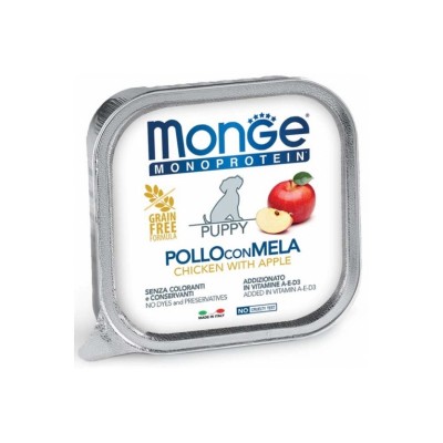 MONGE MONOPROTEICO JUNIOR POLLO E MELA 150GR
