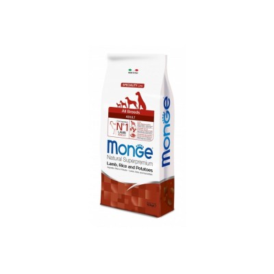 MONGE NATURAL SUPERPREMIUM DOG AGNELLO,RISO E PATATE 12KG