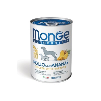 MONGE MONOPROTEICO POLLO CON ANANAS  400GR