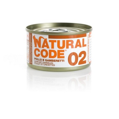 NATURAL CODE 02 POLLO E GAMBERETTI 85 GR