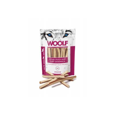 WOOLF SANDWICH LUNGHO DI ANATRA E MERLUZZO 100GR