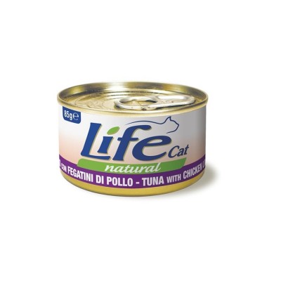 LIFE CAT FILETTI DI TONNO CON FEGATINI DI POLLO 85GR