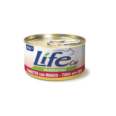 LIFE CAT FILETTI DI TONNO CON MANZO 85GR