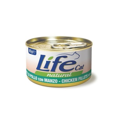 LIFE CAT FILETTI DI POLLO E MANZO 85GR