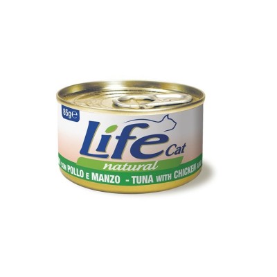 LIFE CAT FILETTI DI TONNO CON POLLO E MANZO 85GR