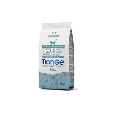MONGE NATURAL SUPERPREMIUM KITTEN TROTA 1,5KG