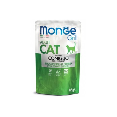 MONGE CAT GRILL ADULT CONIGLIO 85GR MONGE CAT GRILL ADULT CONIGLIO 85GR