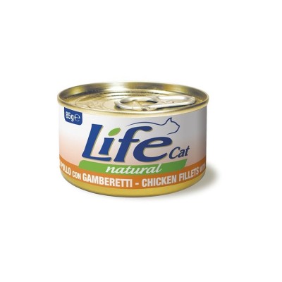 LIFE CAT FILETTI DI POLLO CON GAMBERETTI 85 GR
