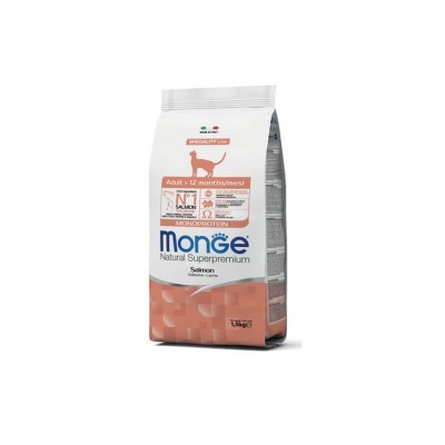 MONGE NATURAL SUPERPREMIUM CAT ADULT SALMONE 400GR
