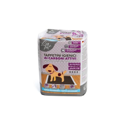 LEOPET TAPPETINI IGIENICI CARBONE 30PZ 60X90