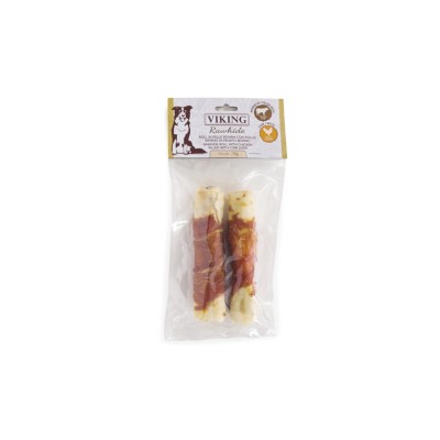 LEOPET VIKING ROLL PELLE BOVINA/POLLO RIP. FEGATO 14CM