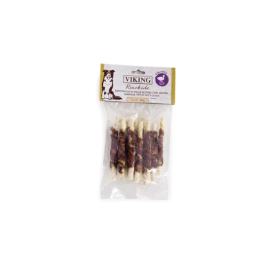 LEOPET VIKING BASTONCINO PELLE CON ANATRA 12CM