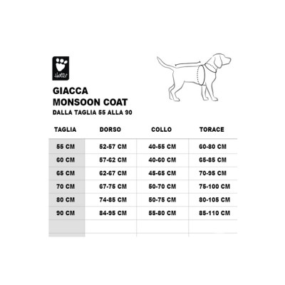 HURTTA MONSOON COAT CLASSIC MORA 65CM