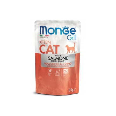 MONGE CAT GRILL KITTEN SALMONE 85GR MONGE CAT GRILL KITTEN SALMONE 85GR