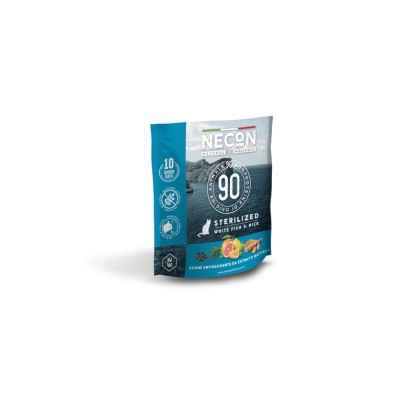 NECON NW CAT STERILISED PESCE BIANCO E RISO 400GR