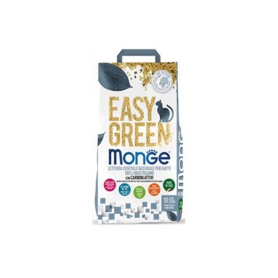MONGE EASY GREEN LETTIERA VEGETALE MAIS E CARBONI ATTIVI 10LT MONGE EASY GREEN LETTIERA VEGETALE MAIS E CARBONI ATTIVI 10LT