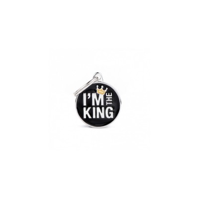 MY FAMILY MEDAGLIETTA IDENTIFICATIVA CERCHIO M THE KING