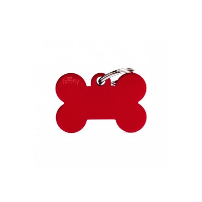 MY FAMILY MEDAGLIETTA IDENTIFICATIVA OSSO L ROSSO