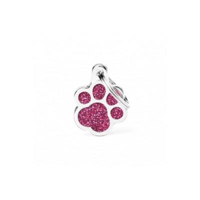 MY FAMILY MEDAGLIETTA IDENTIFICATIVA ZAMPA S ROSA GLITTER