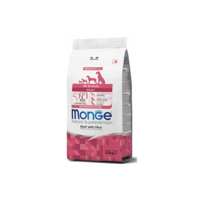 MONGE NATURAL SUPERPREMIUM DOG PUPPY&JUNIOR MANZO E RISO 12KG
