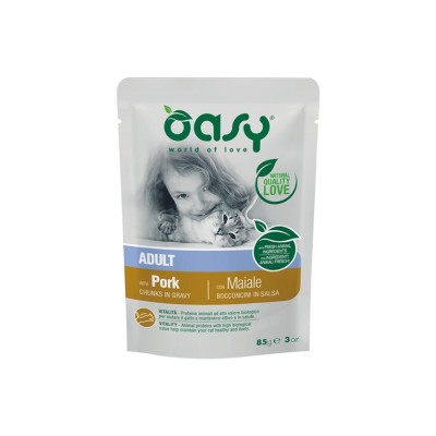 OASY CAT ADULT MAIALE BUSTE 85GR