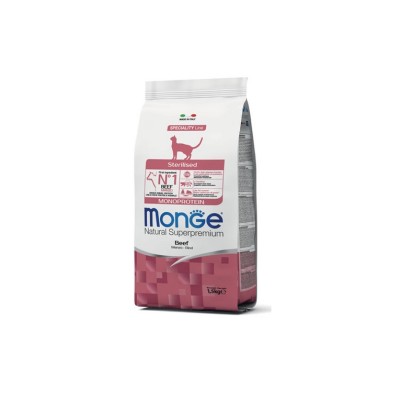 MONGE NATURAL SUPERPREMIUM CAT STERILISED MANZO 1,5KG