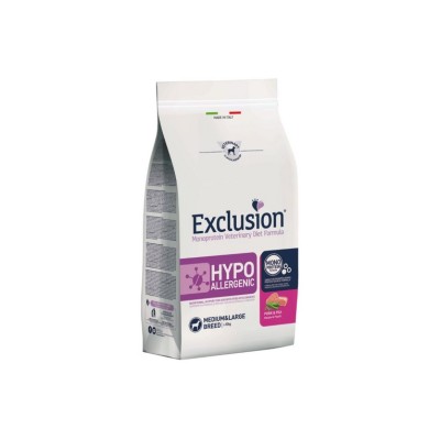 EXCLUSION DIET DOG HYPO MAIALE E PISELLI M/L 12KG