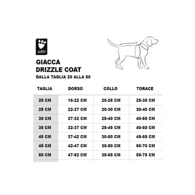 HURTTA GIACCA DRIZZLE COAT NERO 30CM