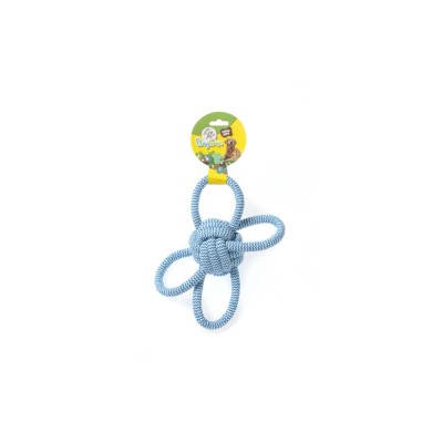 LEOPET PALLA IN CORDA CON 4 NODI 26CM