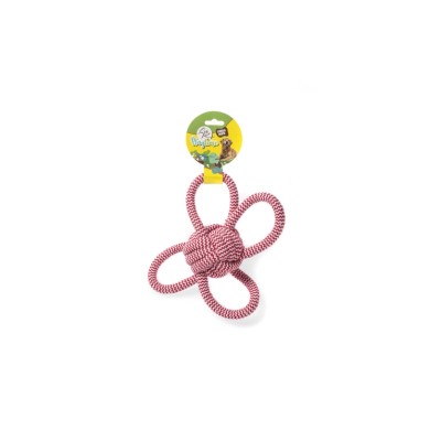 LEOPET PALLA IN CORDA CON 4 NODI 26CM